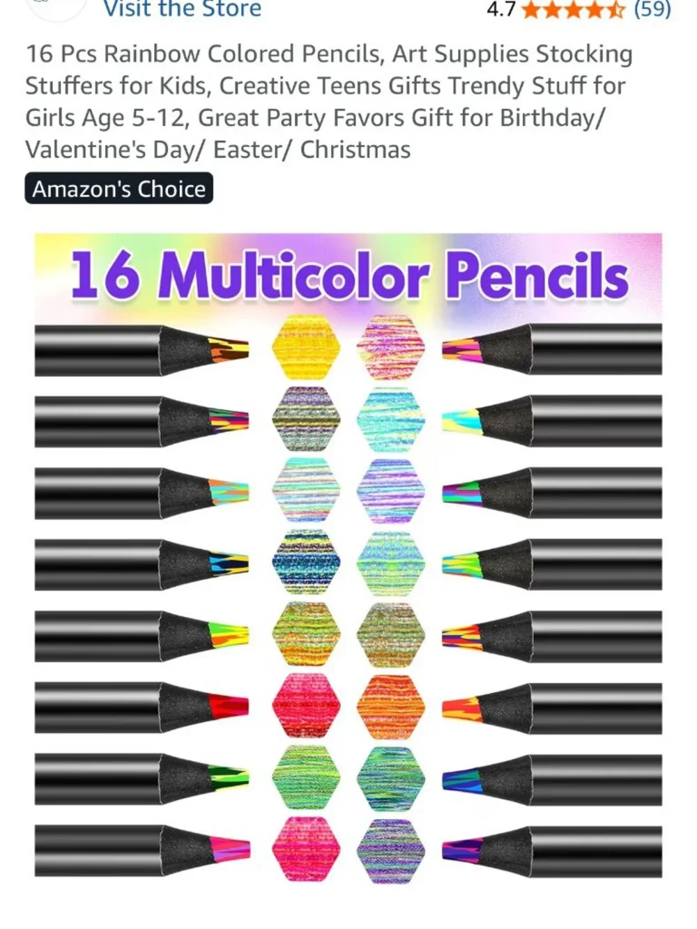 Rainbow colored pencils-2 packs NEW